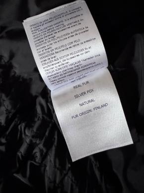 Moncler Black Fur Hooded Coat 8