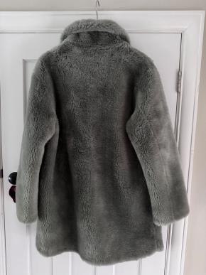 Yves Salomon Meteo Wool CoatGrey/Green 3