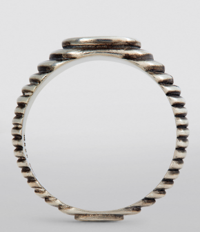 Maor Lira Sterling Silver Signet Ring Size 9 2