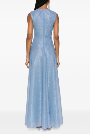 Talbot Runhof Draped Voile Maxi Dress 3