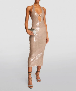16Arlington Sequinned Sola Midi Dress 3