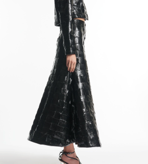 A.W.A.K.E. Mode Weaved Flared Skirt 2