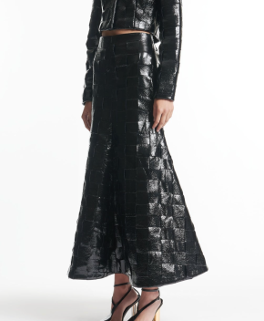 A.W.A.K.E. Mode Weaved Flared Skirt 4