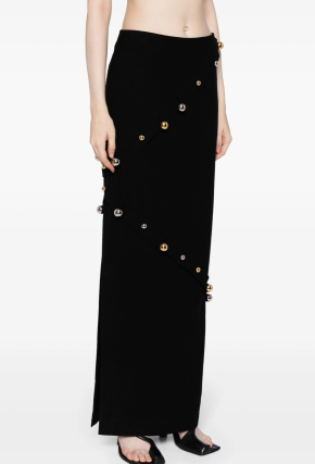 A.W.A.K.E. Mode Buttoned Pencil Skirt 5