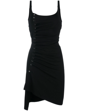 Paco Rabanne Button-Detailed Draped Minidress 5