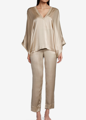 Natori Key Essentials Silk Two-Piece Pajama Set 5