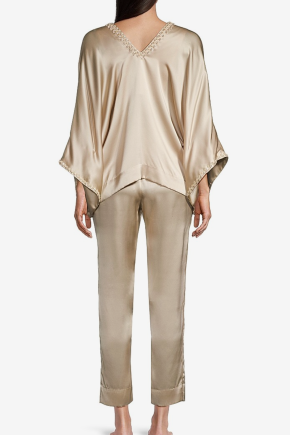 Natori Key Essentials Silk Two-Piece Pajama Set 6