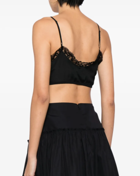 Simone Rocha Lace-Trim Cropped Top 4