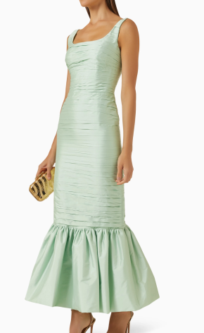 Sandra Mansour Daffodil Pleated Maxi Dress 2