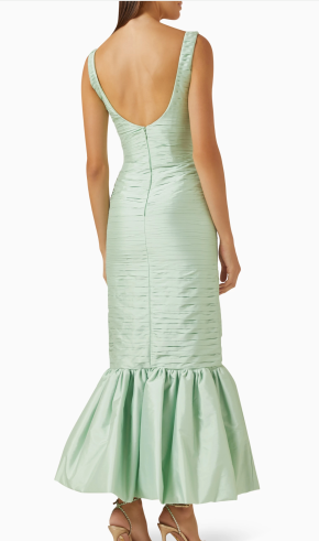 Sandra Mansour Daffodil Pleated Maxi Dress 4