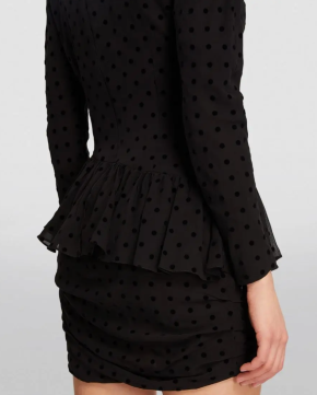 Alessandra Rich Silk Polka-Dot Mini Dress 2