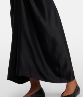 Toteme Knot-Detail Satin Maxi Skirt 5