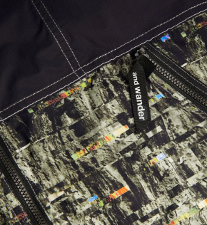 And Wander Digital Print Windbreaker Jacket 5