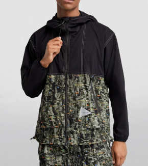 And Wander Digital Print Windbreaker Jacket 4