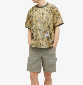 And Wander Printed Pertex Wind T-Shirt 2