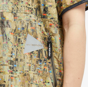 And Wander Printed Pertex Wind T-Shirt 6