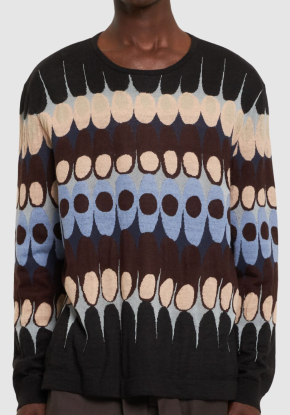 Commas Jacquard Crew-Neck Jumper 2