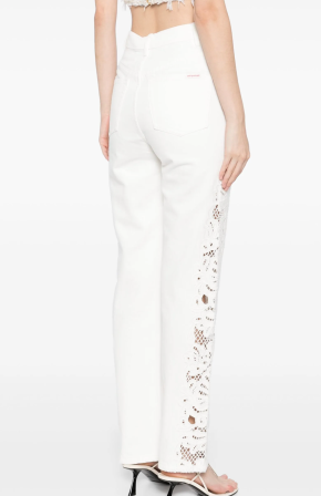 Self-Portrait Embroidered Jeans 3