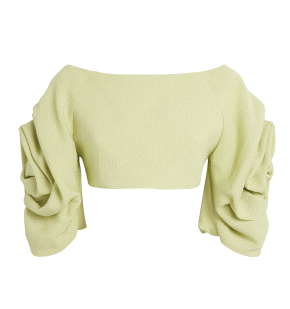 Edeline Lee Aphrodite-Sleeve Crop Top 7