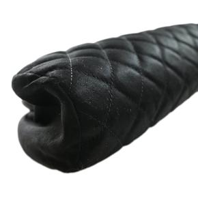 Chanel Black CC Quilted Satin Clutch 11