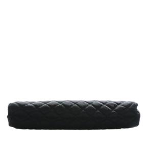 Chanel Black CC Quilted Satin Clutch 5
