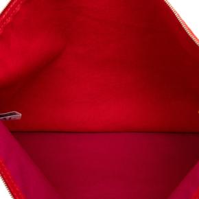Hermes Red/Pink  Toile Bora Bora Pouch GM 5