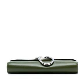 Hermes Green Tadelakt Egee Clutch 3