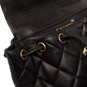 Chanel Black Medium Quilted Lambskin Duma Backpack 7