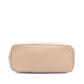 Prada Beige Large Saffiano Lux Galleria Double Zip Tote 3