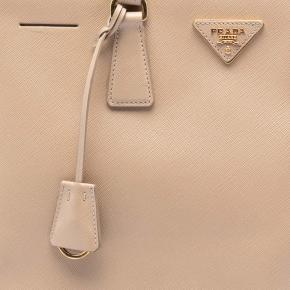 Prada Beige Large Saffiano Lux Galleria Double Zip Tote 6