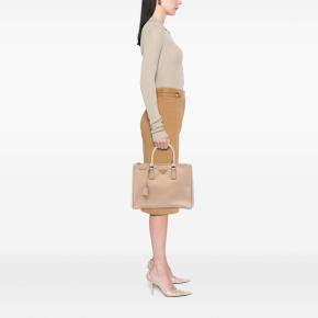 Prada Beige Large Saffiano Lux Galleria Double Zip Tote 7