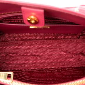 Prada Pink Medium Saffiano Lux Open Promenade Satchel 4