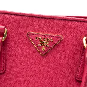 Prada Pink Medium Saffiano Lux Open Promenade Satchel 5