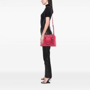 Prada Pink Medium Saffiano Lux Open Promenade Satchel 6