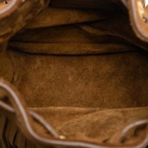 Saint Laurent Tan Small Suede Emmanuelle Fringe Bucket Bag 4