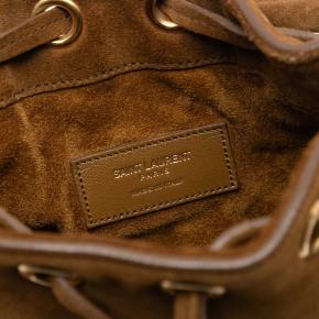 Saint Laurent Tan Small Suede Emmanuelle Fringe Bucket Bag 5