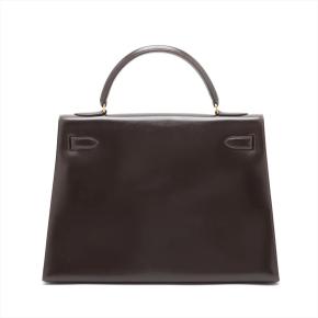 Hermes Chocolat Kelly 32 Sellier Dark Brown Box 3