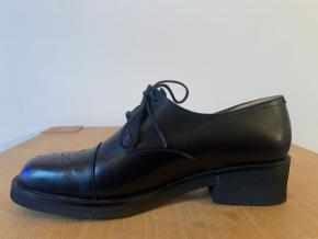 Robert Clegerie Black Leather Brogues 8
