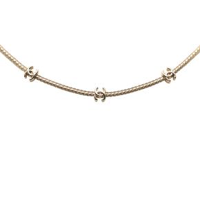 Chanel CC Gold Plated Station Chain Long Necklace 2