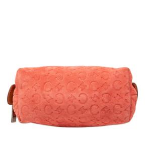 Celine Orange C Macadam Suede Pouch 3