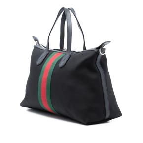 Gucci Black Techno Canvas Web Travel Bag 2
