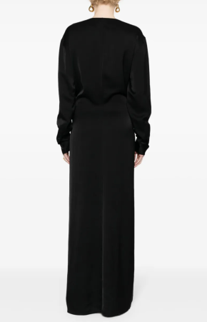 Toteme Knot-Detail Satin Dress 2