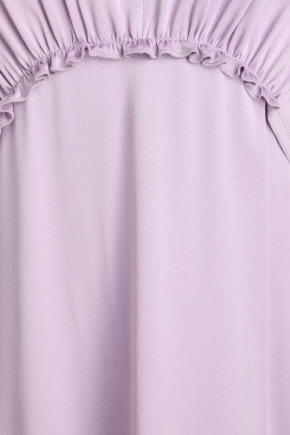 Victoria Beckham Ruffled Satin-Crepe Midi Dress 5