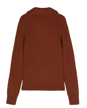Victoria Beckham Cashmere Blend Spread-Collar Ribbed Jumper 4
