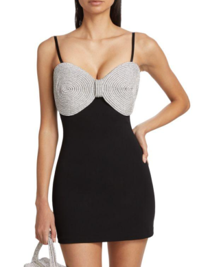 March & March Crystal-embellished Mini Dress 4