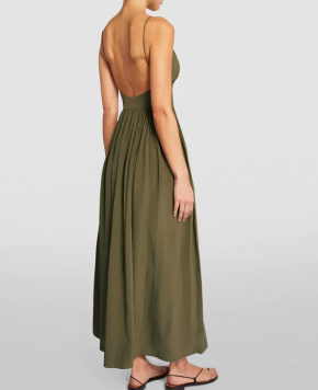 Matteau Silk Crepe Maxi Dress 6