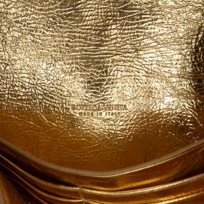 Bottega Veneta  Metallic Leather Intrecciato Andiamo Clutch 5