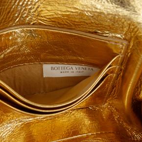 Bottega Veneta  Metallic Leather Intrecciato Andiamo Clutch 6