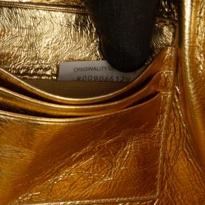 Bottega Veneta  Metallic Leather Intrecciato Andiamo Clutch 7