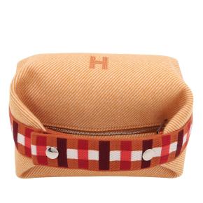 Hermes Orange Small Wool Bride a Brac Au Carre Case 8